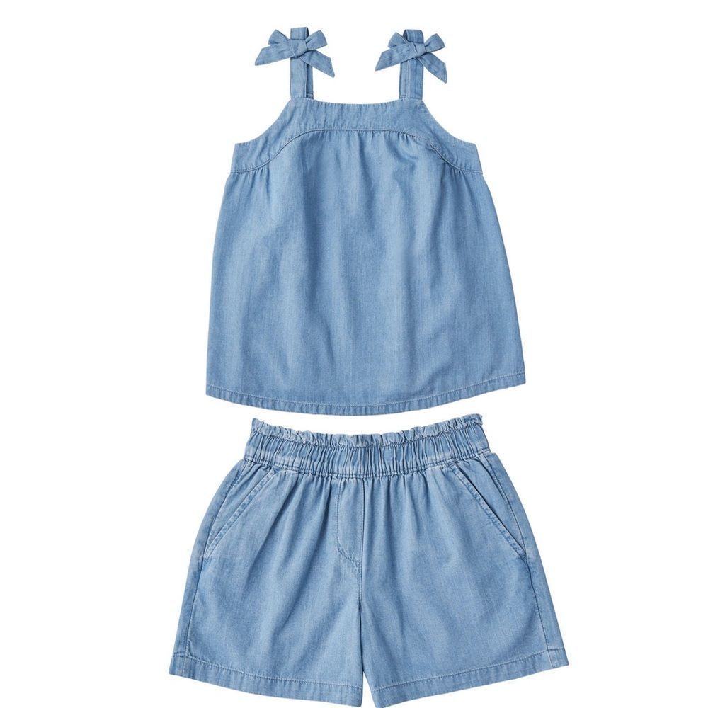 Girls' Woven Two Piece Set - Picture 1 of 6
